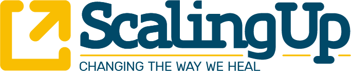 Blue and gold Scaling Up logo